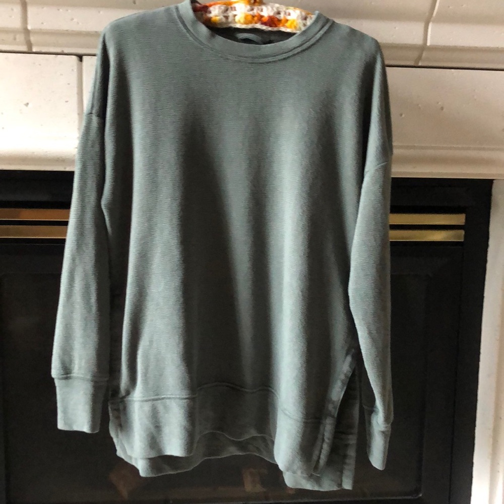 Aerie sage green summer sweatshirt xs